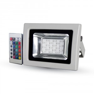 10W LED Floodlight RGB With IR Remote SMD - Novo