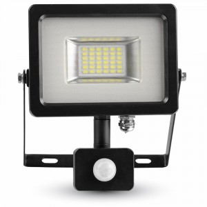 20W LED Sensor Floodlight Black/Grey Body SMD