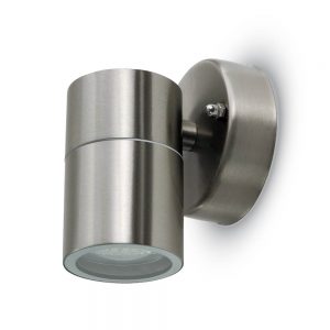 GU10 WALL FITTING STAINLESS STEEL BODY 1 WAY IP44